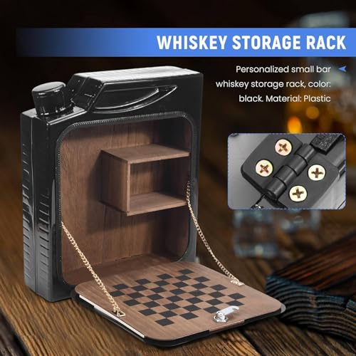 Gabinete de bar de whisky portátil, el juego de regalo perfecto original 4