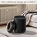 onlcuk Motion Sensor Bathroom Trash Can with Lid, 3 Gallon / 11L Automatic Bathroom Garbage Can, Smart Black Garbage Can, Touchless Trash Bin, Small Waste Basket for Bedroom, Kitchen, Apartment,Office