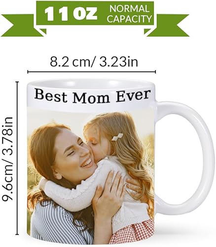 Miniatura 4 de Taza personalizada, taza de café personalizada con logotipo de texto fotográfico, taza de té de cerámica personalizada, taza de café personalizada