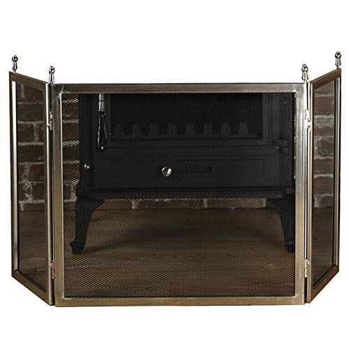 Pantalla Protectora para Chimenea, mosquitera de Seguridad para bebés con Malla de 3 Paneles, Extra Ancha para chimeneas Abiertas, de Gas y de leña.
