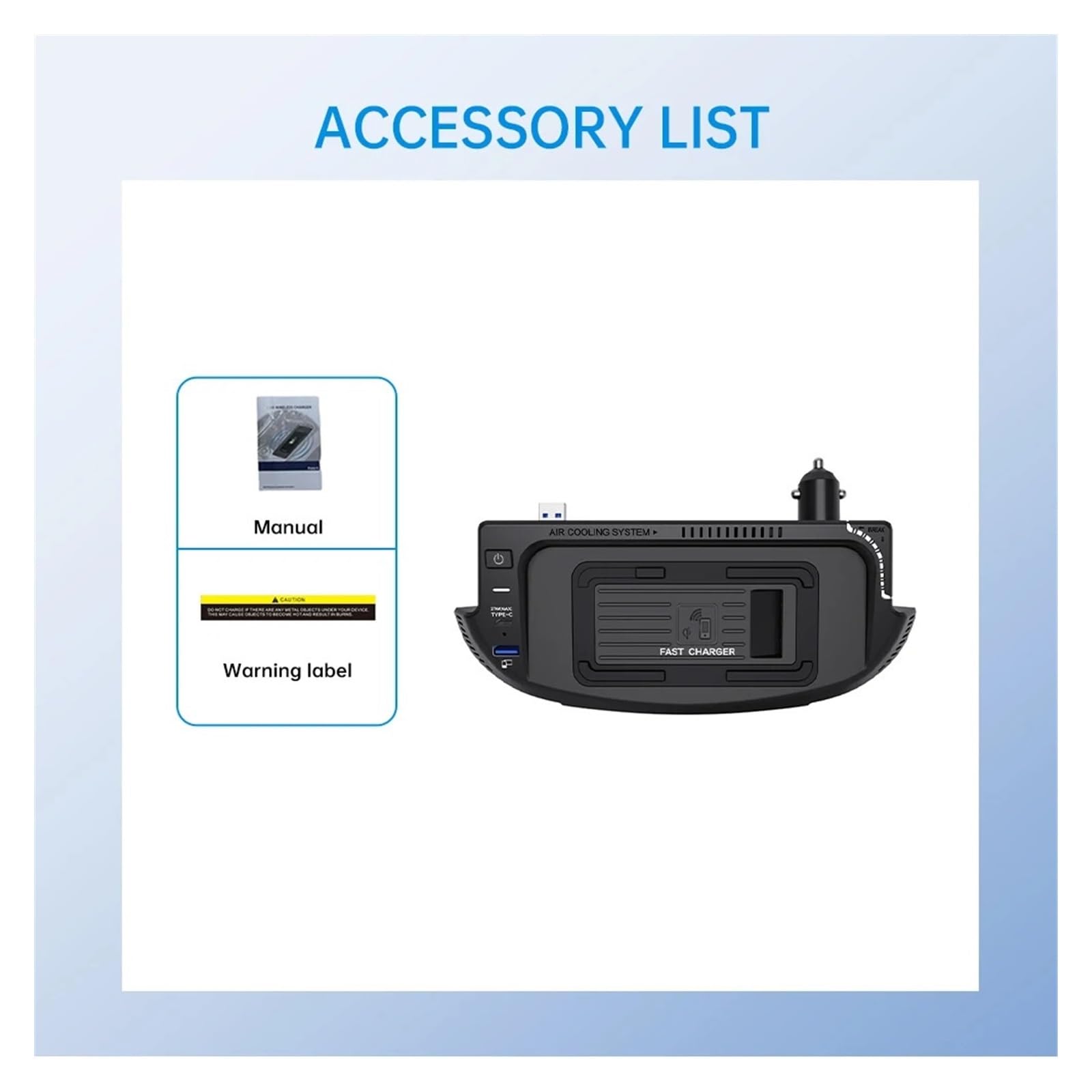 Kompatybilny z Mustang 2015-2022 ładowarka samochodowa adapter bezprzewodowy panel ładowania podkładka