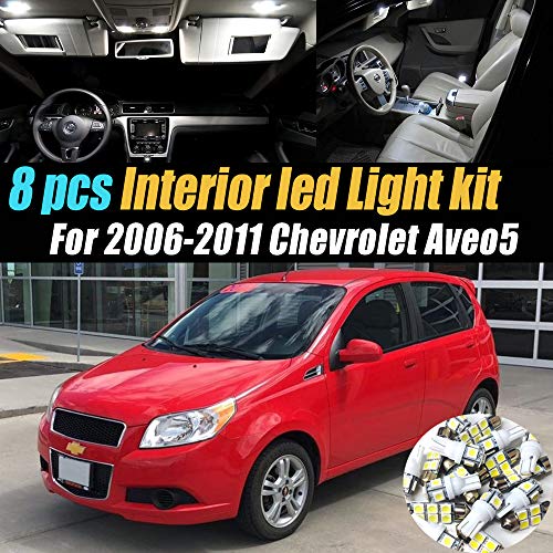 Kit de 8 bombillas LED interiores para auto 6000K miniatura 1