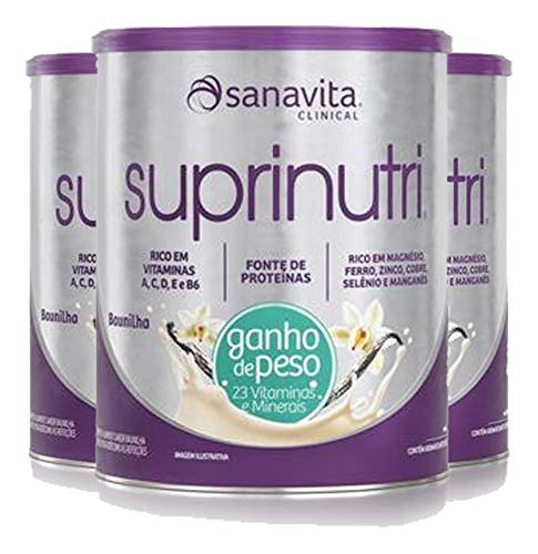 Kit 2 Suprinutri ganho de peso Sanavita Baunilha 400G