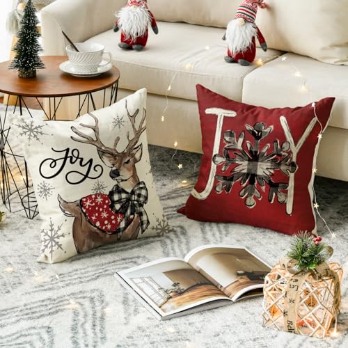 Housses de coussin décoratives Noël finitions haut de gamme - 5