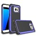 Galaxy S7 edge Case, Bestselling Shop Shock Absorbing Hybrid Rubber Plastic Impact Defender Rugged Slim Hard Case Cover Shell For Samsung Galaxy S7edge S VII G935 GS7edge (Blue/Black)