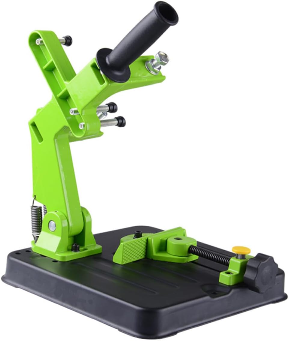 Luxshiny Angle Grinding Machine Holder Stand, Fixed Bracket for 180-230mm Grinders, Green Polishing Machine Rack, Power Tool Accessory for Workshop Use