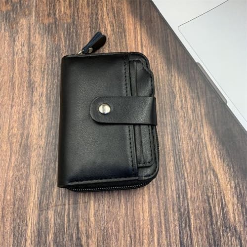 Card Wallet Holder Slim Mini Short Wallet Men's Wallet(Black)