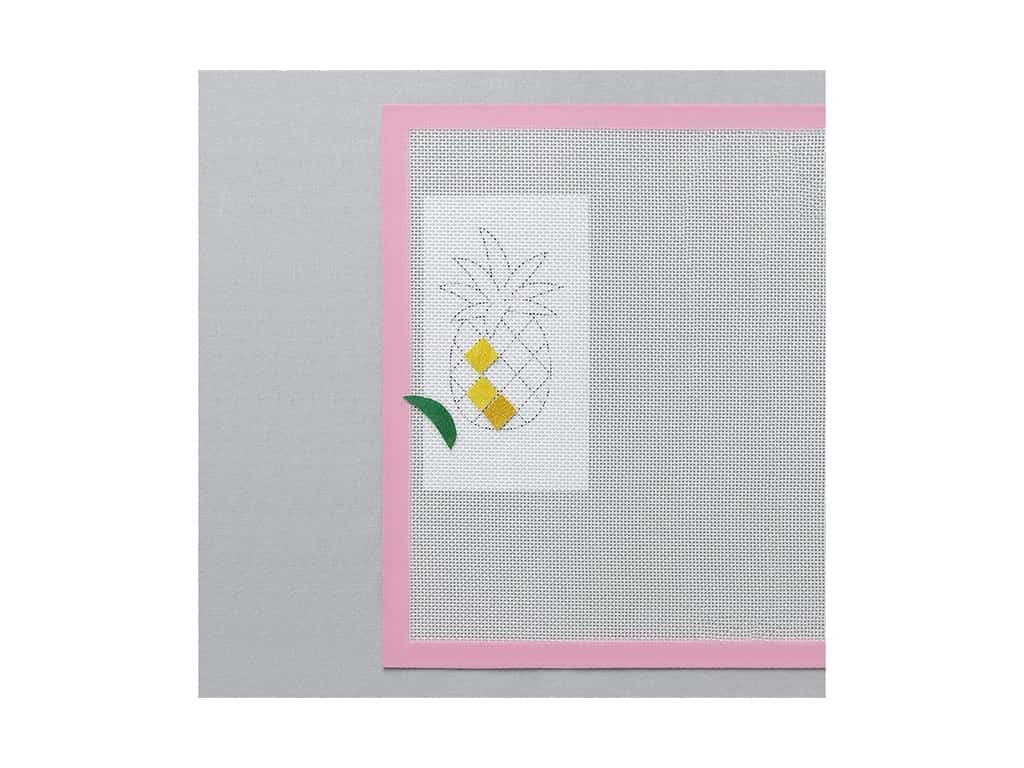 clover Alfombra Apliques, Blanco y Rosa