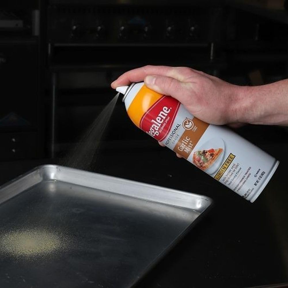 Vegalene Zesty Garlic Mist Seasoning Pan Spray, 17 Ounce Aerosol -- 1 each.