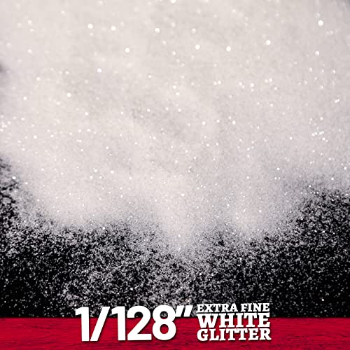 LEOBRO 150G/5.29OZ White Ultra Fine Glitter 0.2MM for Resin Art DIY Crafts, Body Nail, Festival and Christmas Decoration - Image 3