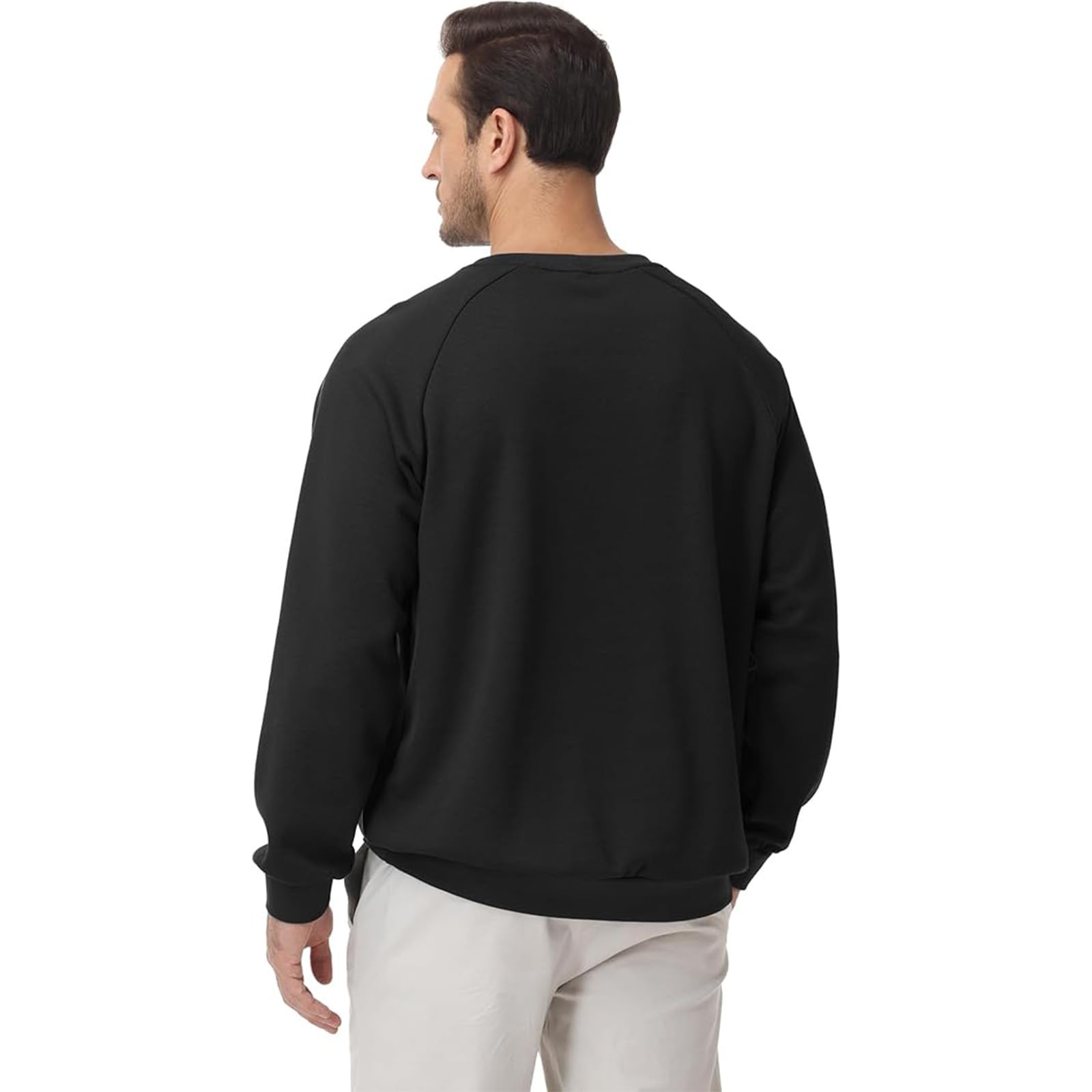 Sudadera de manga larga para hombre, cuello redondo, para pesca, entrenamiento, atletismo, gimnasio, primavera, otoño e invierno — view 3