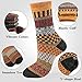 Heatuff Mens Thick Wool Socks Thermal Warm Winter Crew Socks 5 Pairs Multicolors