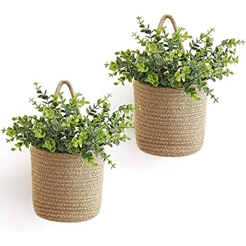 MEETOZ Jute Wall Hanging Basket Set Cover