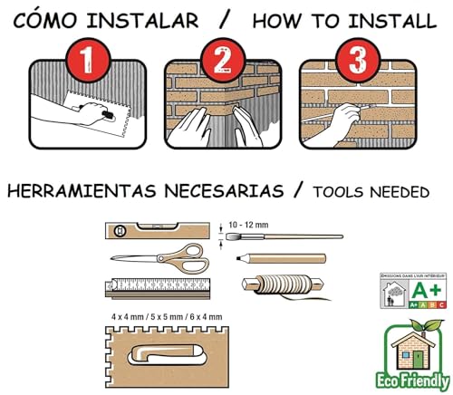 ELASTOLITH 98414 TOSCANA Flexibler Verblendziegel, HELLROT, 50x210 mm
