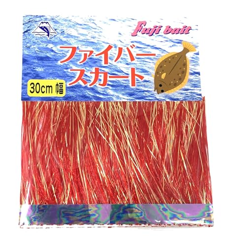 �y�܂Ƃߔ���×3�Z�b�g�z �x�m�x�C�g FUJI BAIT �y��e�� ����30cm�z�t�@�C�o�[�X�J�[�g L�T�C�Y(�c7cm) #7/���b�h