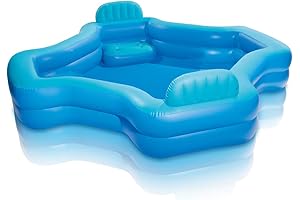 Intex Inflatable Swim Center Lounge Pool for Backyards and Patios