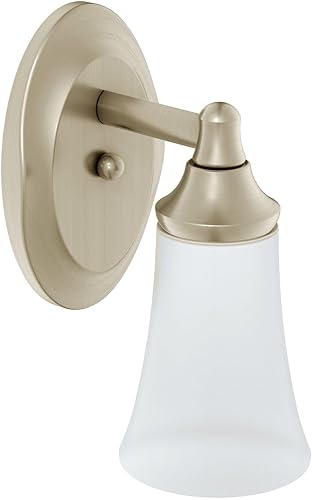 Miniatura 2 de Moen YB2861ORB Eva - Accesorio de tocador de baño de doble montaje con 1 luz con vidrio esmerilado, bronce aceitado