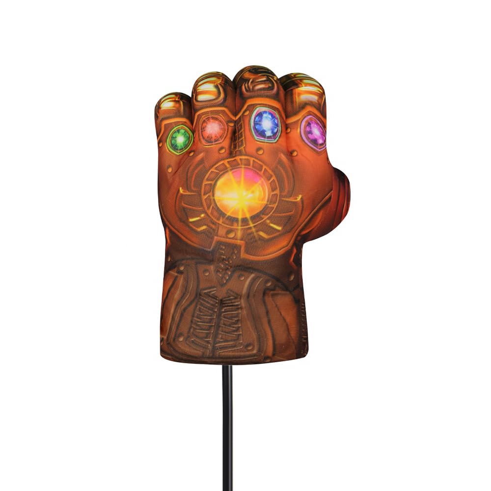 Scott Edward Cartoon Golf Club Covers for Driver and Fairway Wood Cool and Interesting Headcover Fits Man and Woman（Red Fist）