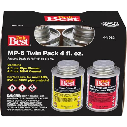 Do it Best Kit de Limpiador de Tuberías y Cemento PVC MP-6, 2 latas de 4 oz miniatura 1