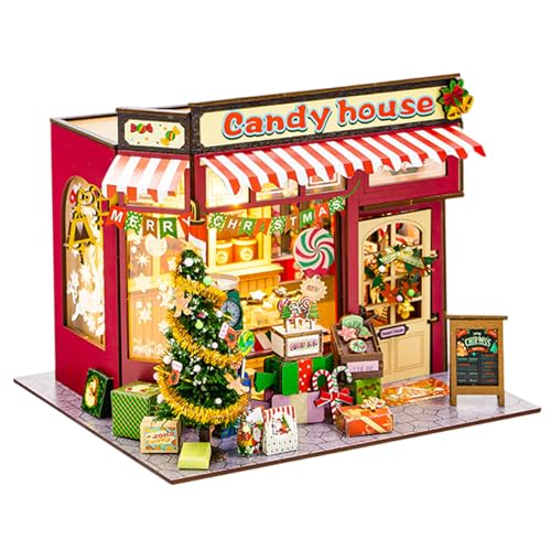 Puzzle 3D bois Noël lumineux à piles pour décorer un bureau - 2