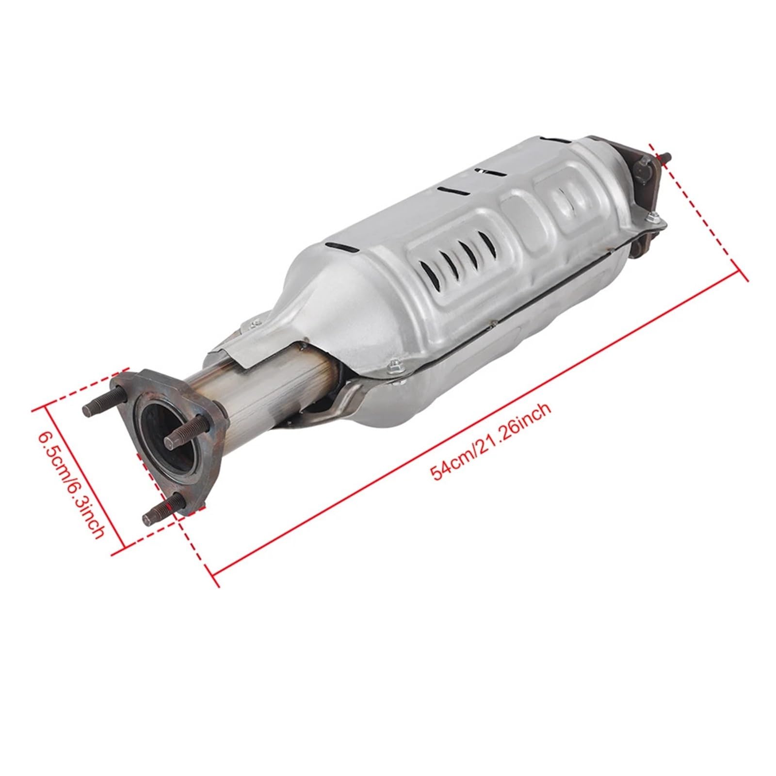 Catalizador Motor Compatible con Honda Accord 2.4L 2003-2007, convertidor catalítico de ajuste directo 16299 con juntas catalizador gases escape(Without heat sheild)