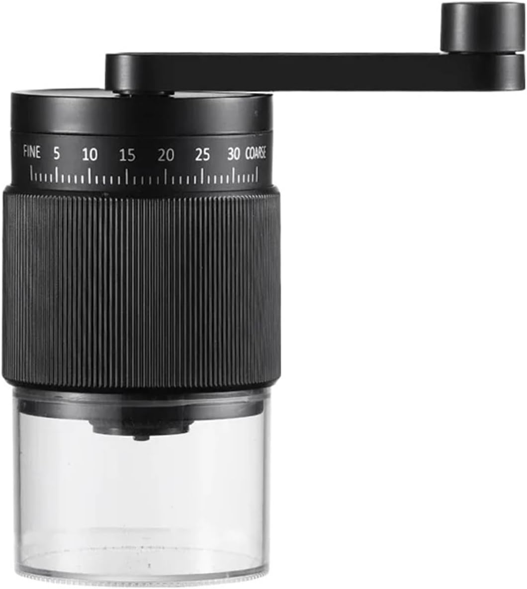 Manual Coffee Grinder External 35-Gears Adjustable Espresso Bean Coffee Grinder Ceramic Grinding Core Coffee Maker for Home(White)
