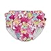 i play. Girls' Ruffle Snap Reusable Absorbent Swimsuit Diaper, Hot Pink Butterfly, 18mo
