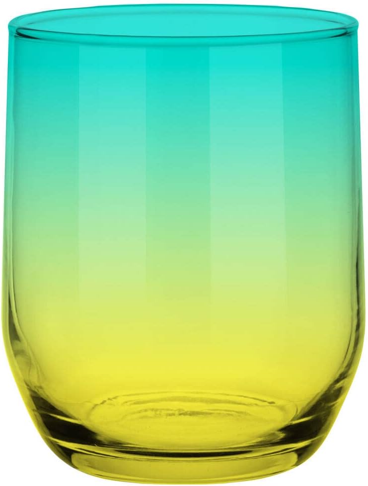 G Glasmark KROSNO 1992 Glasmark Low Glass, Drinking Glasses, Highball Glass, Water Glasses, Cocktail, Perfect for Home, Restaurants and Parties, Glasses Set, Classic Shape, Set of 6, 300 ml