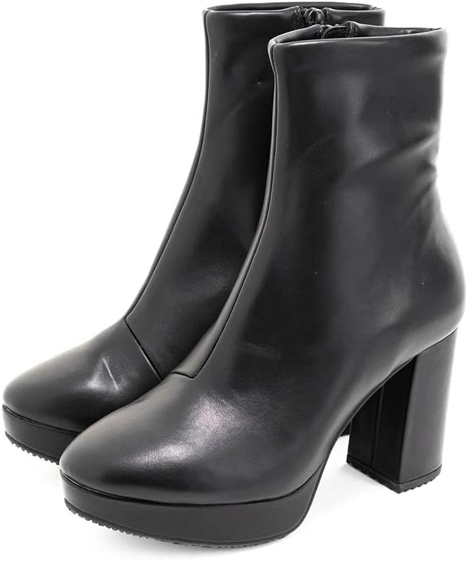 Landa KC36120 Women's Boots, Chunky Heels, Basic Short Boots