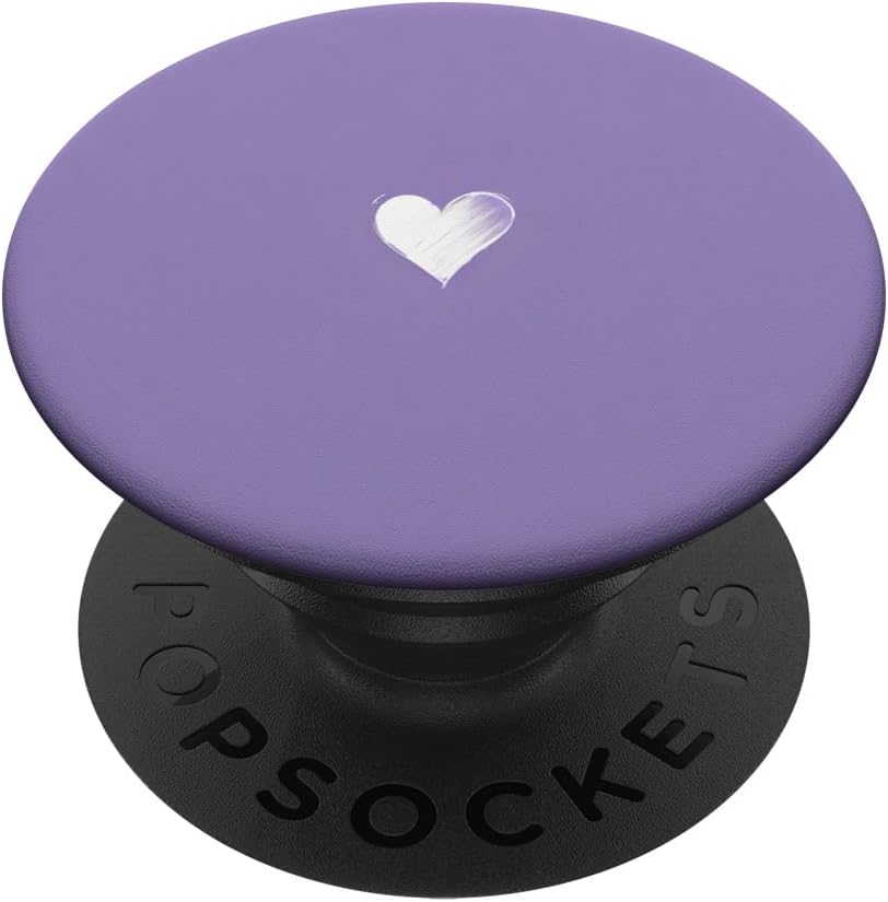 Cute Heart Love Purple PopSockets PopGrip for MagSafe