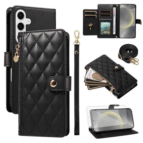 Accessoires Samsung S24 S25 5G coque fermeture éclair et fente cartes