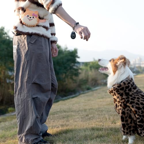 RMOKISIN Bolsa de petiscos para cães com fecho magnético clicker, pochete de silicone para treinamen