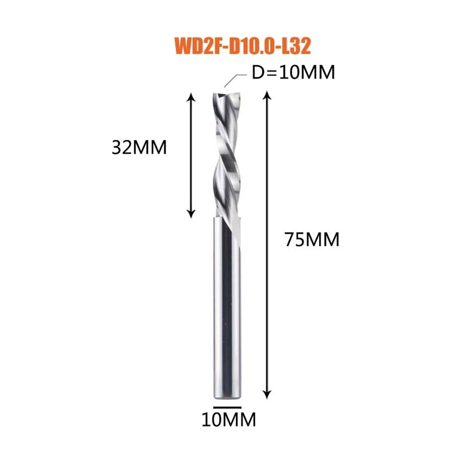 1 fresa de aleación dura 3.175 4 6 8 mm