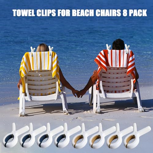 8 Pack Beach Towel Clips - 50% Off with Code OR94FU8N - Image 5