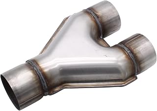 Universal Auspuffrohr Auspuff Y-Pipe 2,5 Zoll Edelstahl Flexrohr Hosenrohr