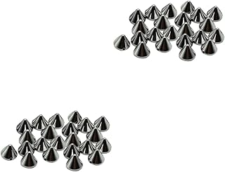 VILLCASE 200 Peças Pulseiras De Contas Roupas Góticas Roupas Góticas Snaps Para Unhas De Couro Acessórios Joias Acessórios Punk Rebites Bolsas Enfeite Metal Prego Pino Costura À Mão