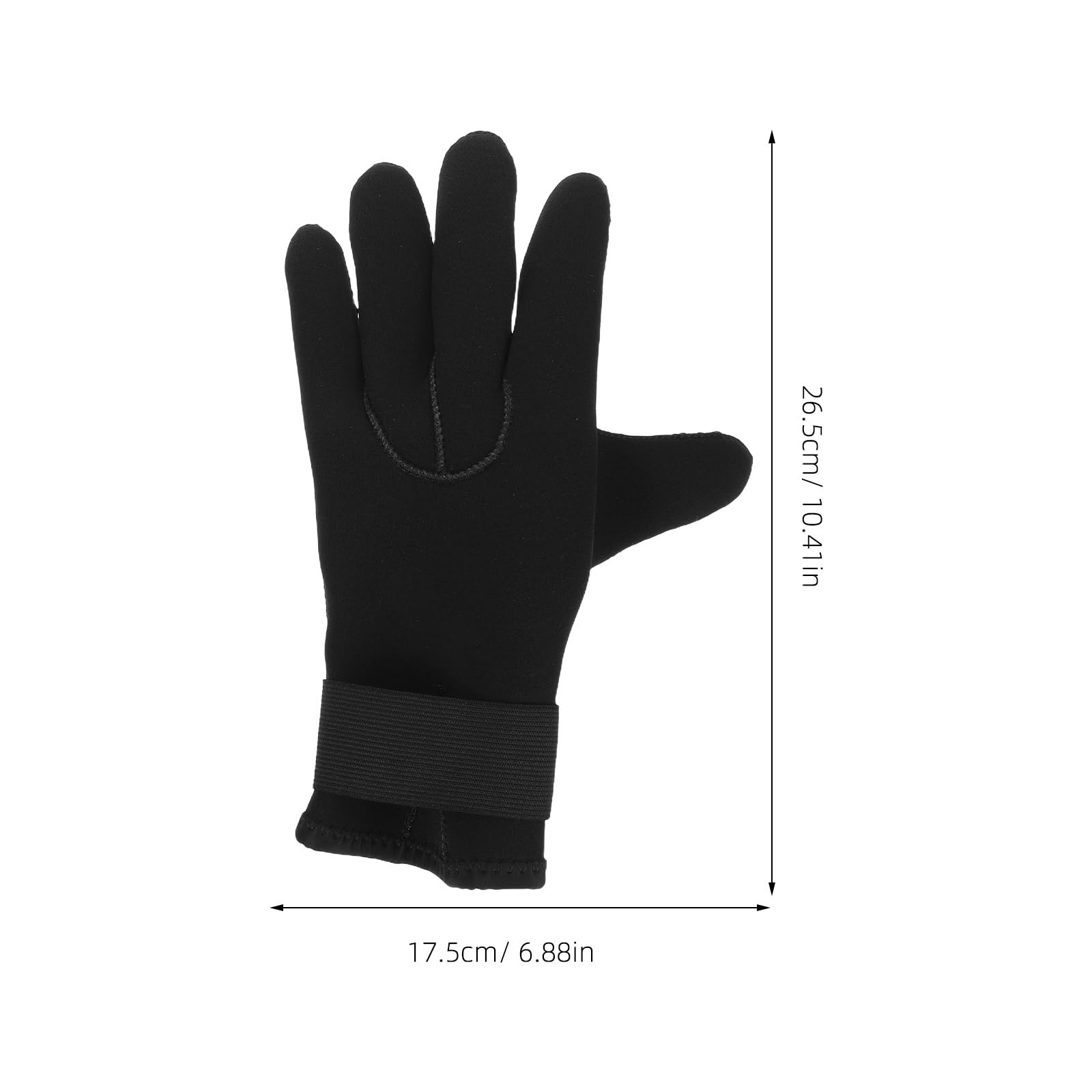 TOYANDONA Guantes de Agua de Neopreno de Cinco Dedos, cálidos, para Buceo de Invierno, para Hombres y Mujeres, para Pesca de cangrejos, esnórquel, Surf y Otros Deportes acuáticos.