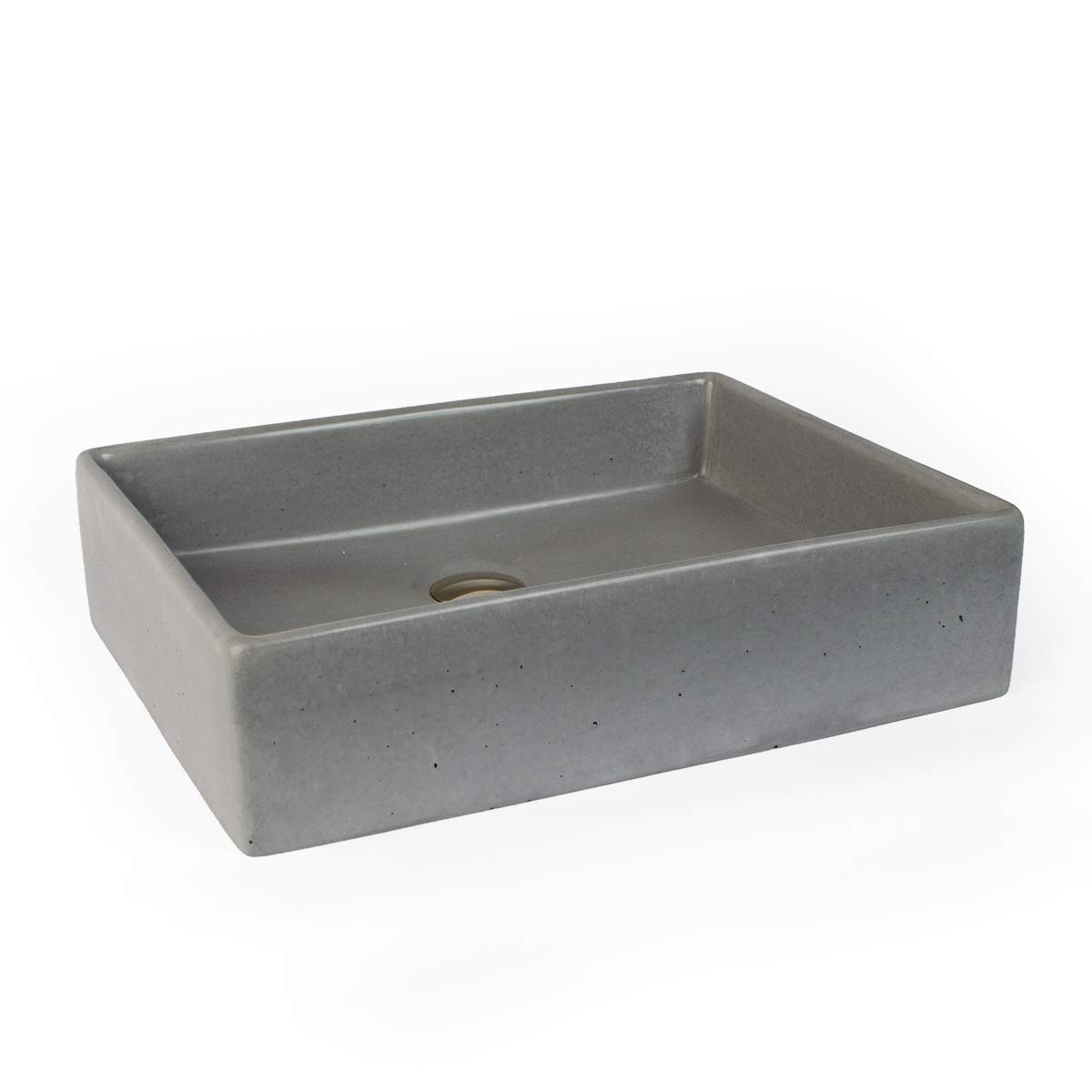 Concretti Designs Concrete Vessel Sink, Handmade, Rectangle Design, Denver