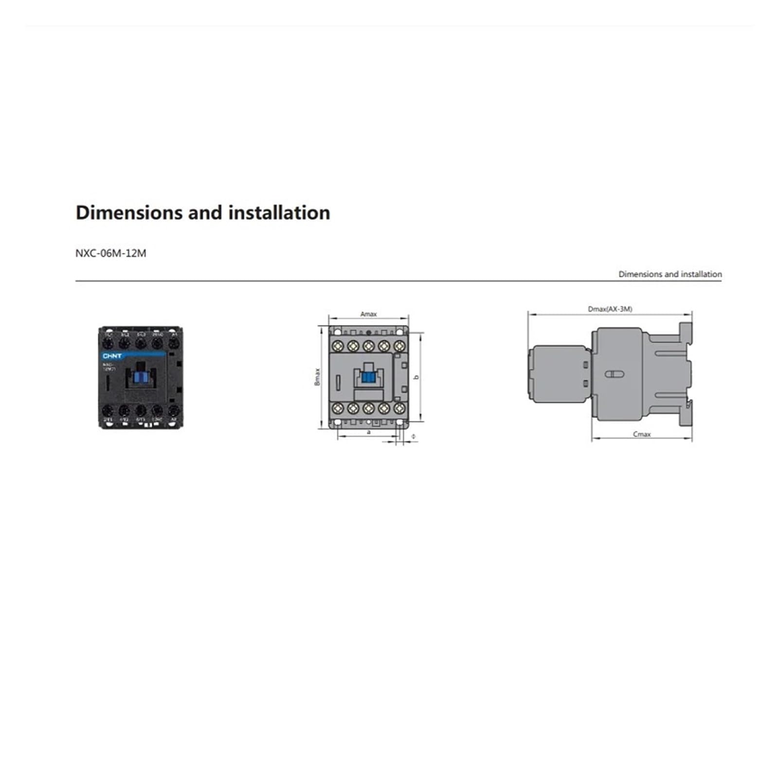 Compatible for CHINT NXC Miniature Contactor 6A 9A 12A 1NO 1NC AC DC 24V 110V 220V 380V with Cable Sleeves(Red,DC 48V,1NO)