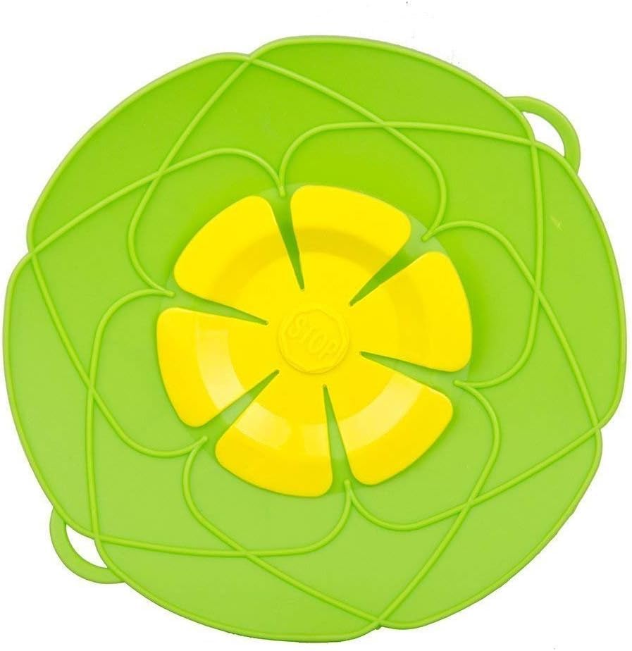 Etelux1Pc Spill Stopper Lid Cover, Boil Over Safeguard,Silicone Spill Stopper Pot Pan Lid, Multi-Function Kitchen Tool