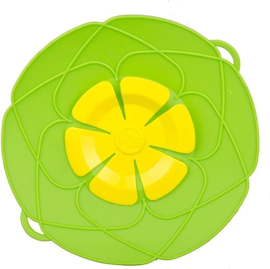 Etelux1Pc Spill Stopper Lid Cover, Boil Over Safeguard,Silicone Spill Stopper Pot Pan Lid, Multi-Function Kitchen Tool