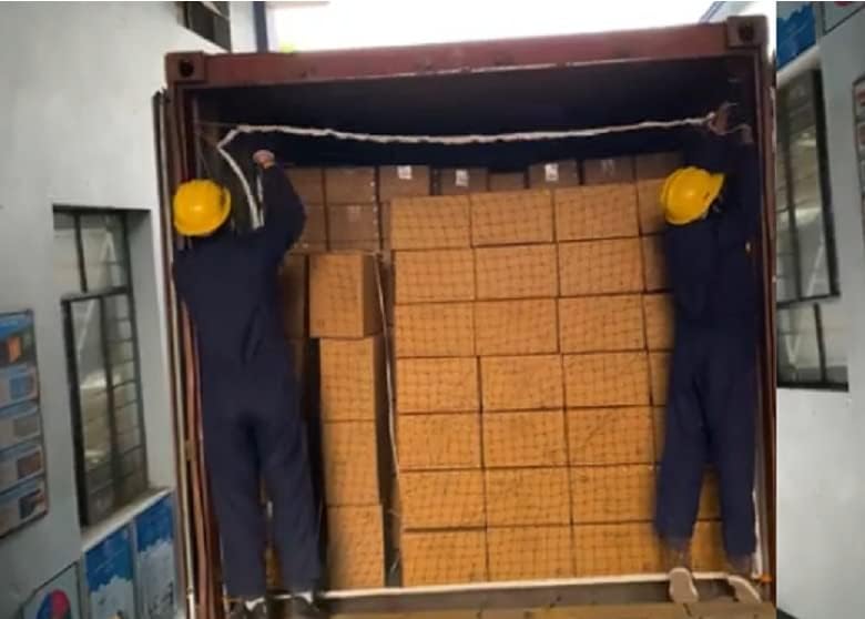 Supreme Black 8 FT x 8 FT Heavy Duty Nylon Net Vehicle Cargo Net with Hook Fasteners for Trailer, Truck, Pickup, Container