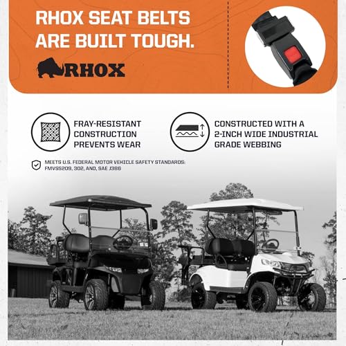 RHOX SEAT‑2000 Golf Cart Seat Belt 60 x 2 Inch Universal Fit by RHOX - Used condition - Image 5
