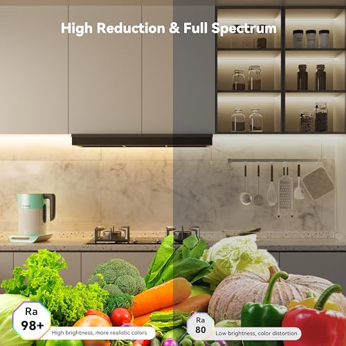 Image of PAUTIX COB LED Strip Lights with RF Remote,UL Listed Dotless LED Lights Dimmable 3000K Warm White,Super Bright 32.8ft Flexible 24V LED Tape Light,for Kitchen Cabinets,Bed,Office Stairs Indoor Lighting