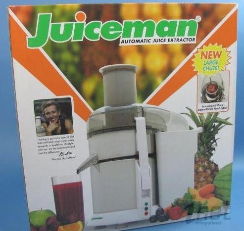 Juiceman JM419S Pro Two-Speed Juicer with Extra-Wide Feed Tube, Stainless Steel
