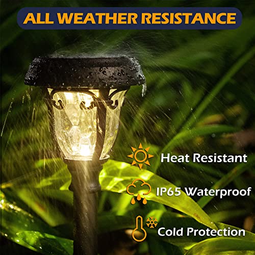 Leidrail 8 Rgb Color Changing Solar Pathway Lights & Solar Address Sign, Solar Lights Outdoor Waterproof Decoration For Garden #TOP5