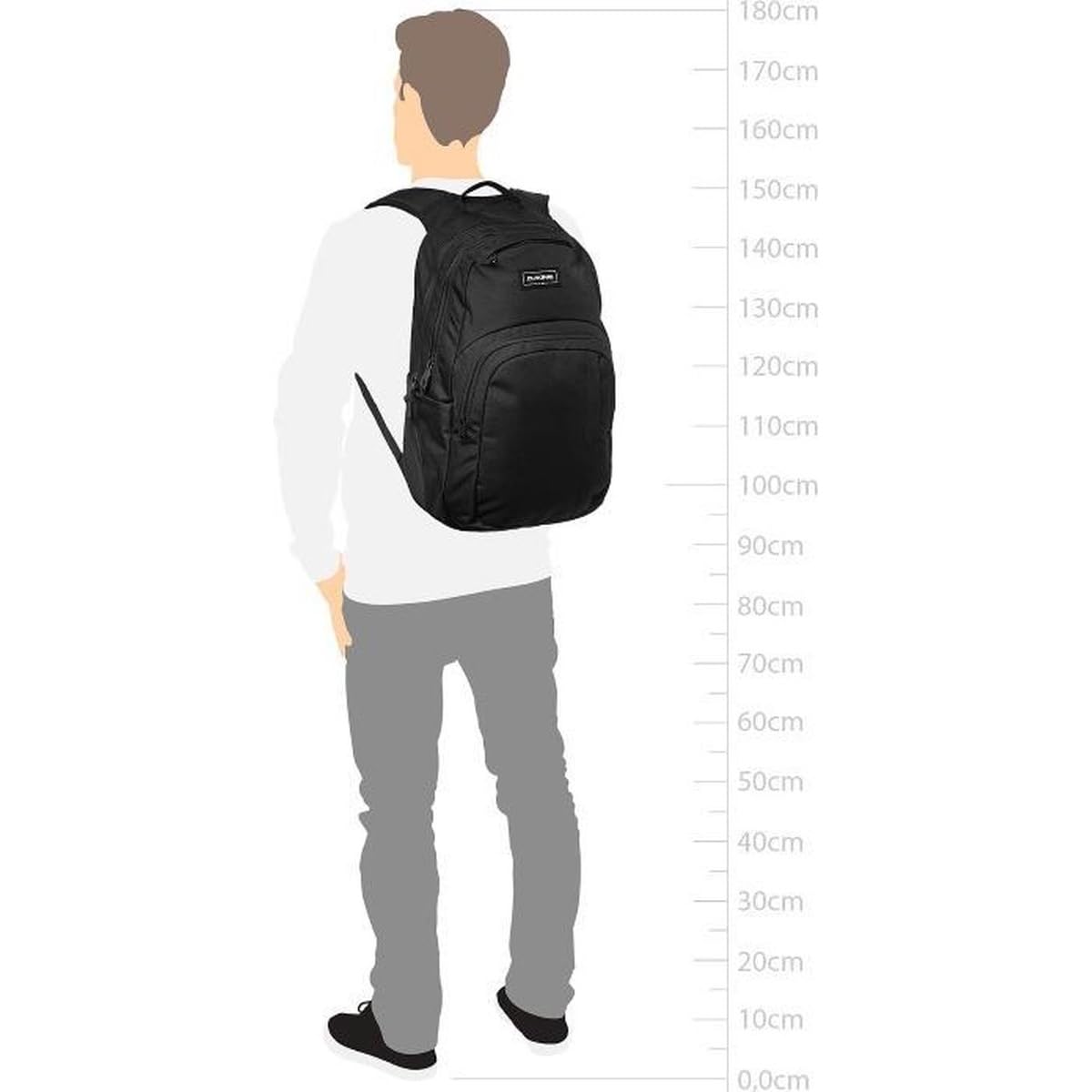Dakine Rucksack Campus 25L - Für Damen und Herren - Für Schule, Laptop & Reisen - Mit Laptopfach - Wasserabweisend - Aus Polyester - Schwarz