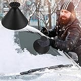  TTCOTOKE Rascador de Hielo para Coche, Redondo, 2021, rascador de Hielo mágico, rasqueta de Hielo para Parabrisas de Coche