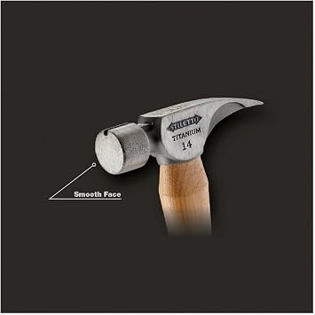 Stiletto Tools Inc TI14SC Titan 14 Oz Titanium Framing Hammer With Curved Handle