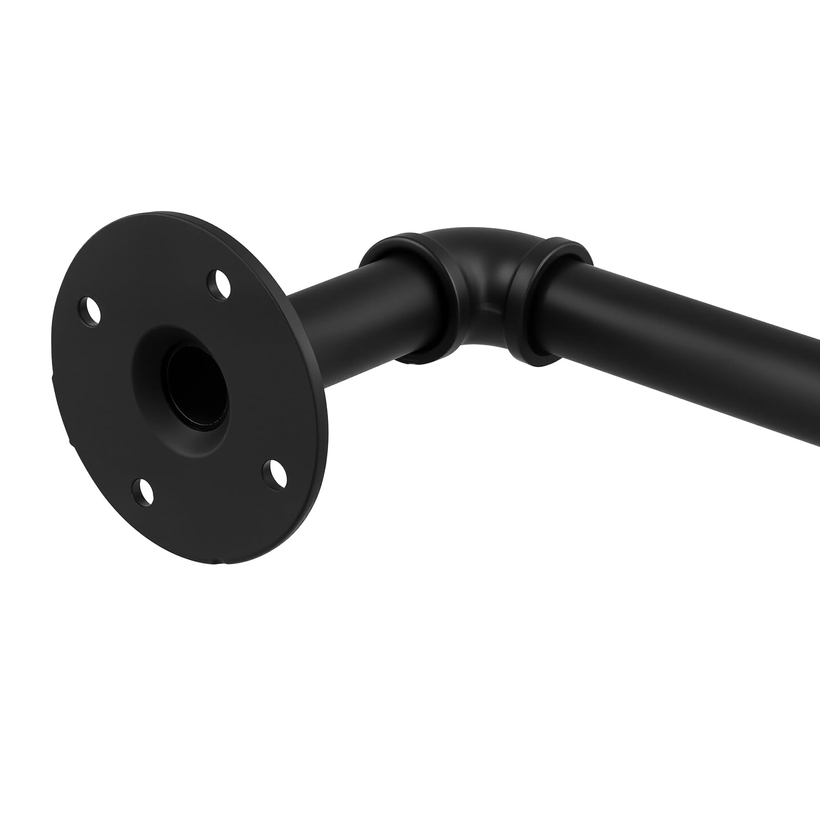 10 staffe industriali per mensole con hardware incluso, staffe in metallo nero per mensole da parete (10 x 15 cm)